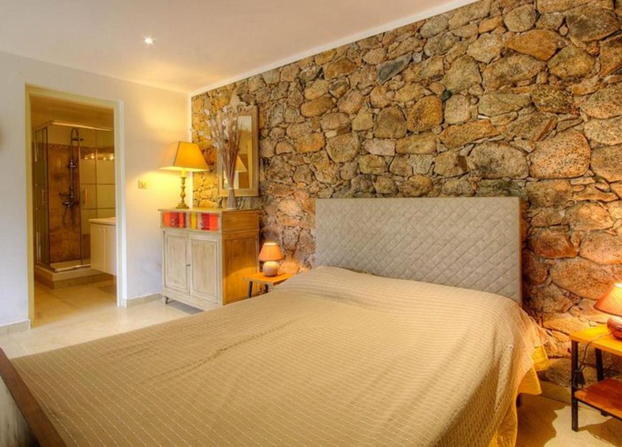 Studio Confortable Avec Vue Sur La Montagne A Moltifao 30M² Jardin Bagian luar foto